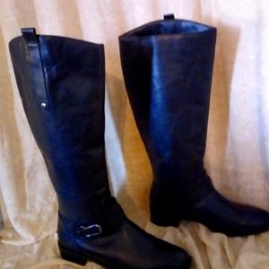 Franco Fortini black leather riding boots